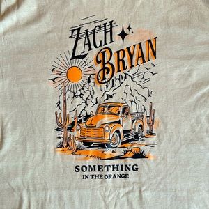 Zach Bryan Concert Shirt: Something in the orange